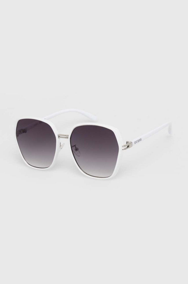 Guess okulary przeciwsłoneczne damskie kolor biały GF0407 21B