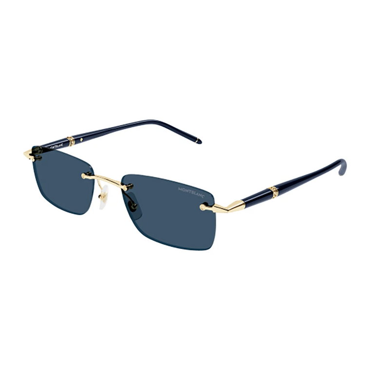 Niebieskie okulary przeciwsłoneczne dla mężczyzn Montblanc