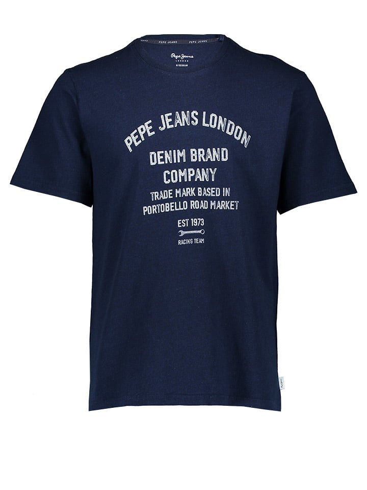 Pepe Jeans Koszulka "Curtis" w kolorze granatowym