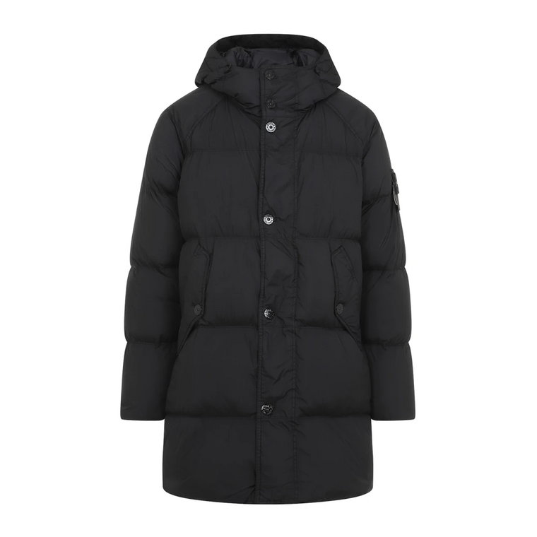 Czarna Kurtka Pikowana Aw24 Stone Island