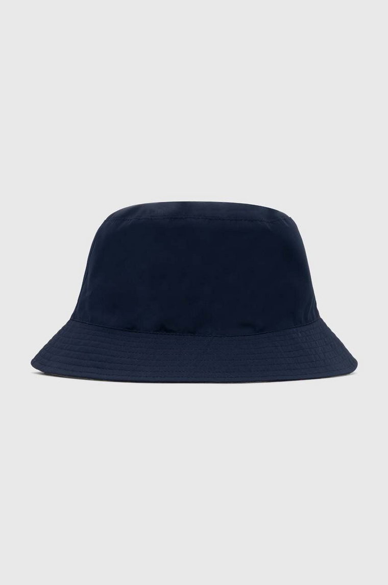 Barbour kapelusz dwustronny Hutton Reversible Bucket Hat kolor granatowy MHA0839