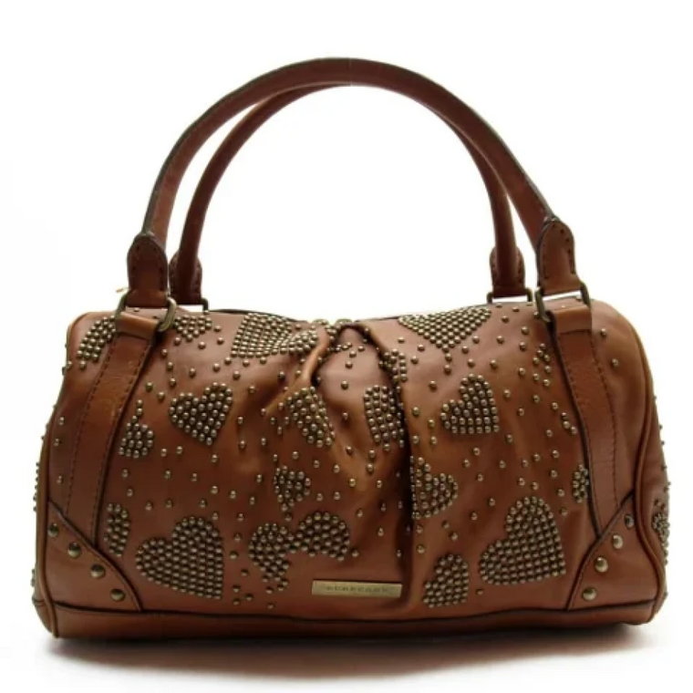 Pre-owned Leather handbags Burberry Vintage