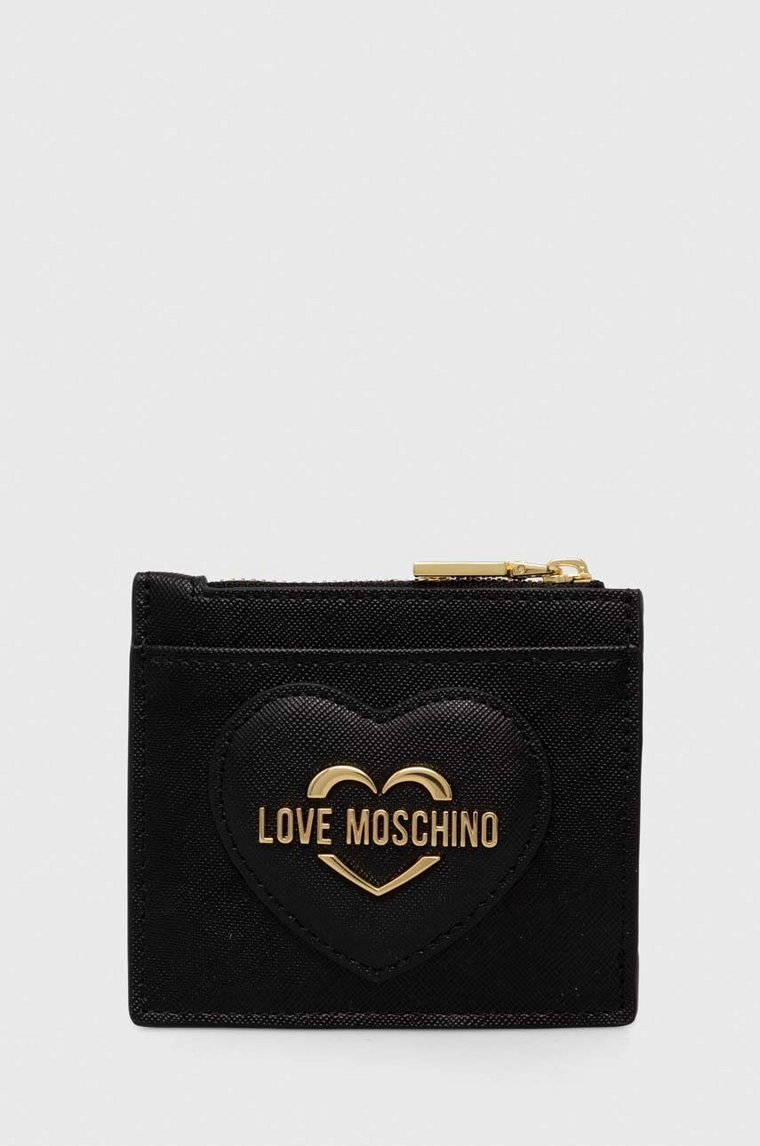 Love Moschino portfel damski kolor czarny