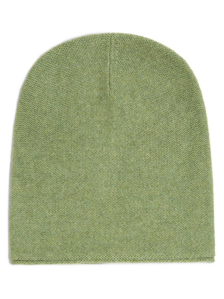 Marie Lund - Damska czapka z czystego kaszmiru, zielony