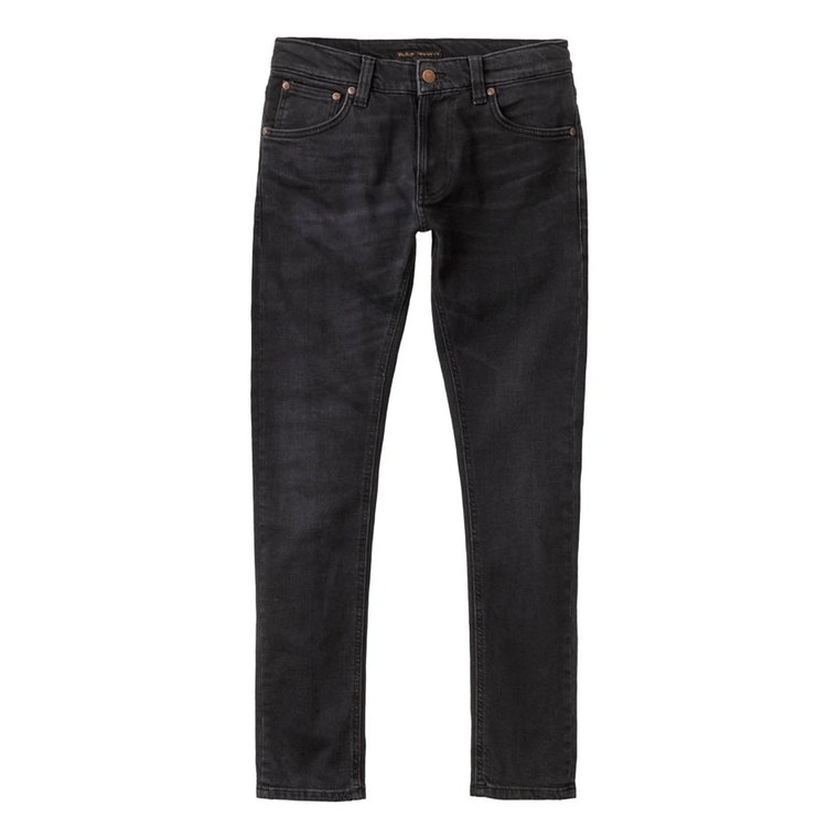 Czarne organiczne jeansy z elastanem Nudie Jeans