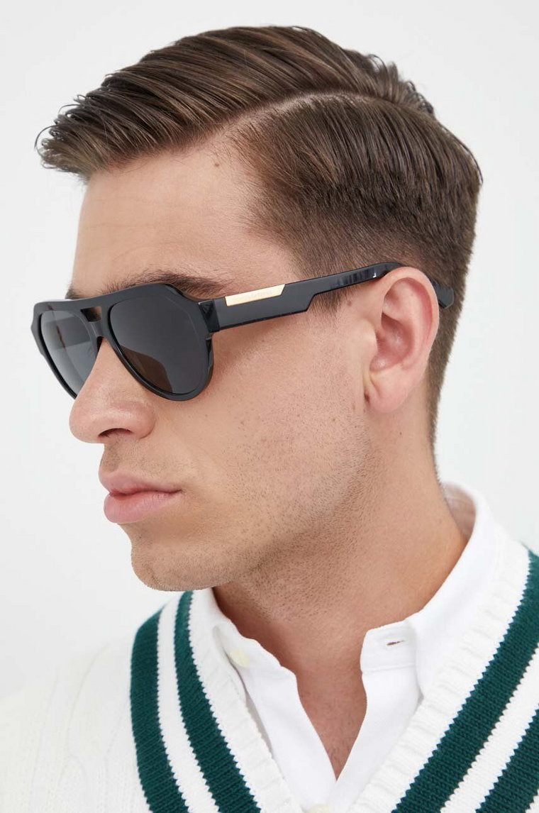 Dolce & Gabbana okulary przeciwsłoneczne męskie kolor czarny
