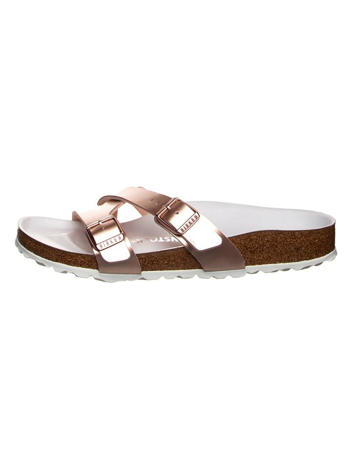 Birkenstock Klapki "Yao" w kolorze różowozłotym