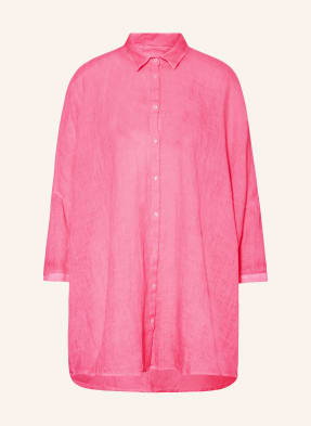 120%Lino Sukienka Plażowa Z Lnu pink