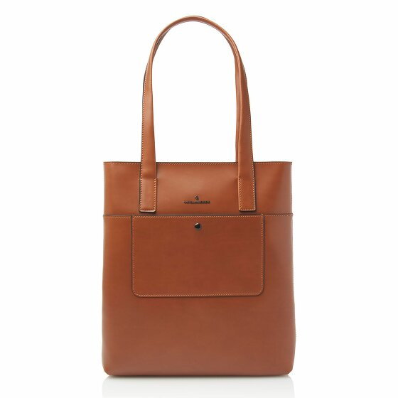 Castelijn & Beerens Sara Shopper Bag Leather 34 cm cognac