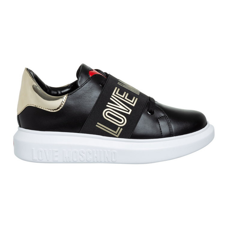 Buty sportowe, Jednolity kolor, Wiązanie Love Moschino