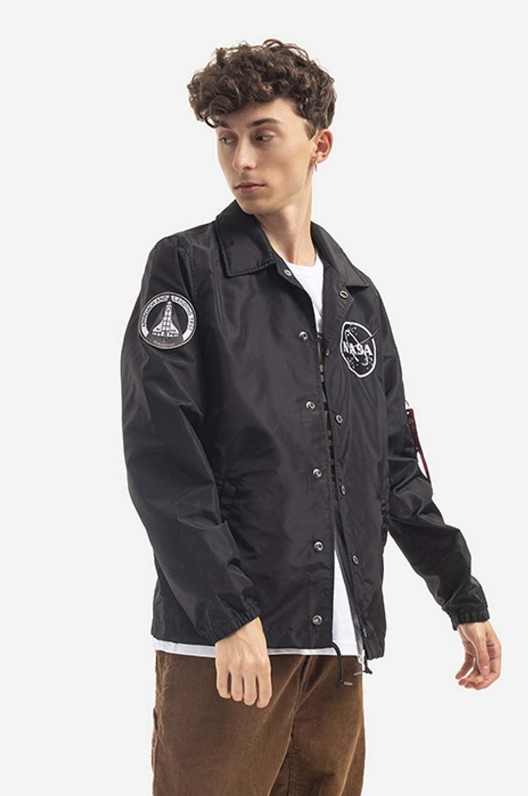 Alpha Industries kurtka x Nasa męska kolor czarny przejściowa 126137.03-CZARNY