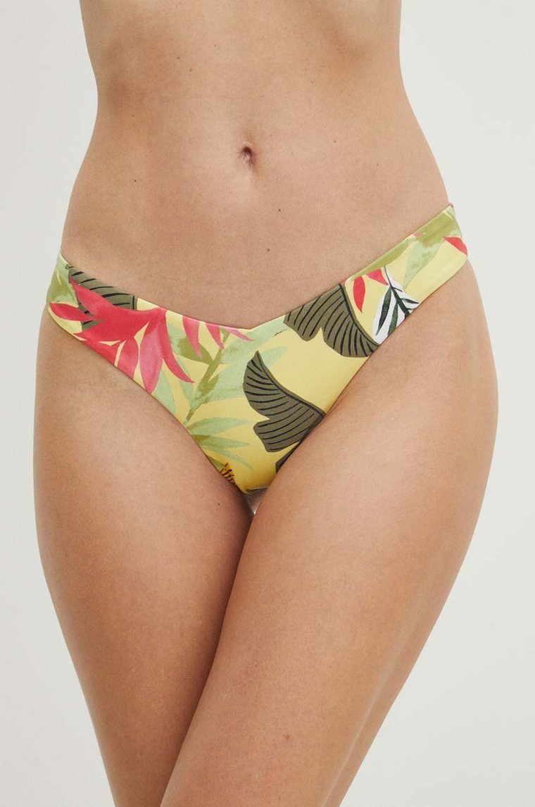 Desigual figi kąpielowe PALMS BOTTOM kolor żółty 24SWMK09