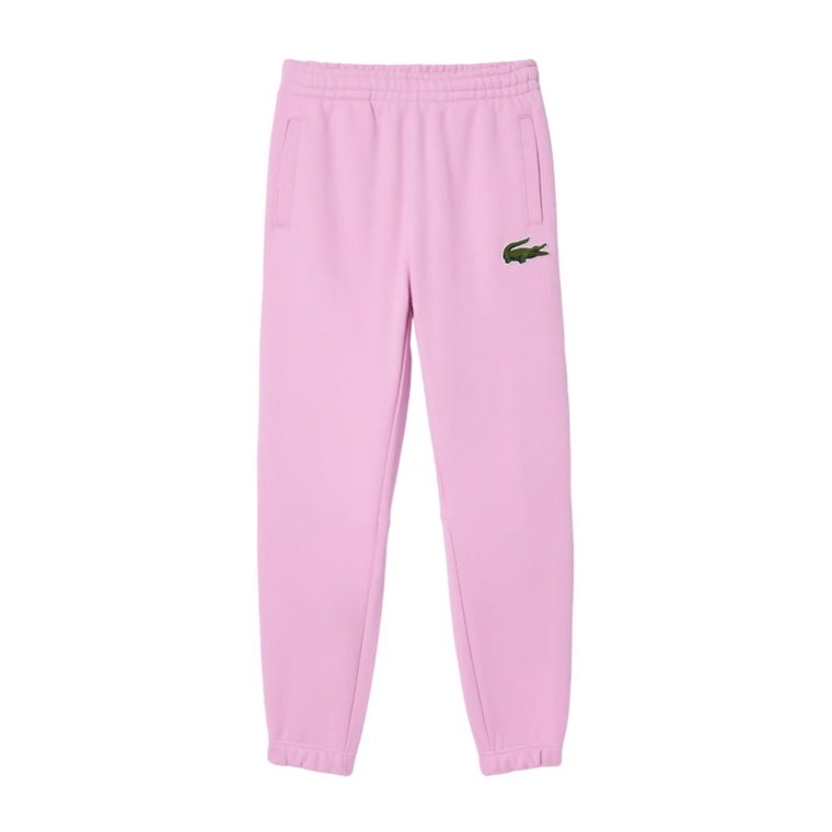 Sportowe Różowe Spodnie Lacoste