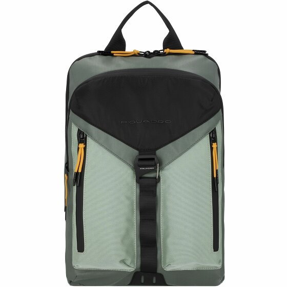 Piquadro Spike Backpack 38,5 cm przegroda na laptopa green