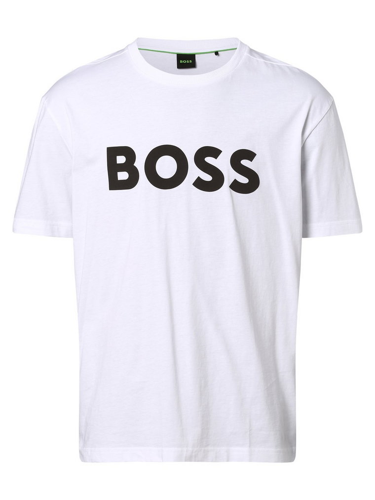 BOSS Green - T-shirt męski  Tee 1, biały