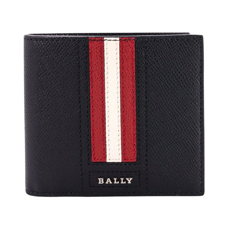 Czarny Portfel Skórzany - Aw23 Bally