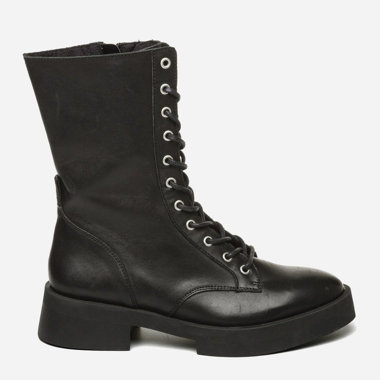 Trzewiki damskie skórzane wysokie Steve Madden Manou Bootie SM19000050-BKS 38 23.8 cm Czarne (8720857179149). Buty za kostkę damskie