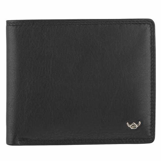 Golden Head Polo Wallet RFID Leather 11 cm schwarz