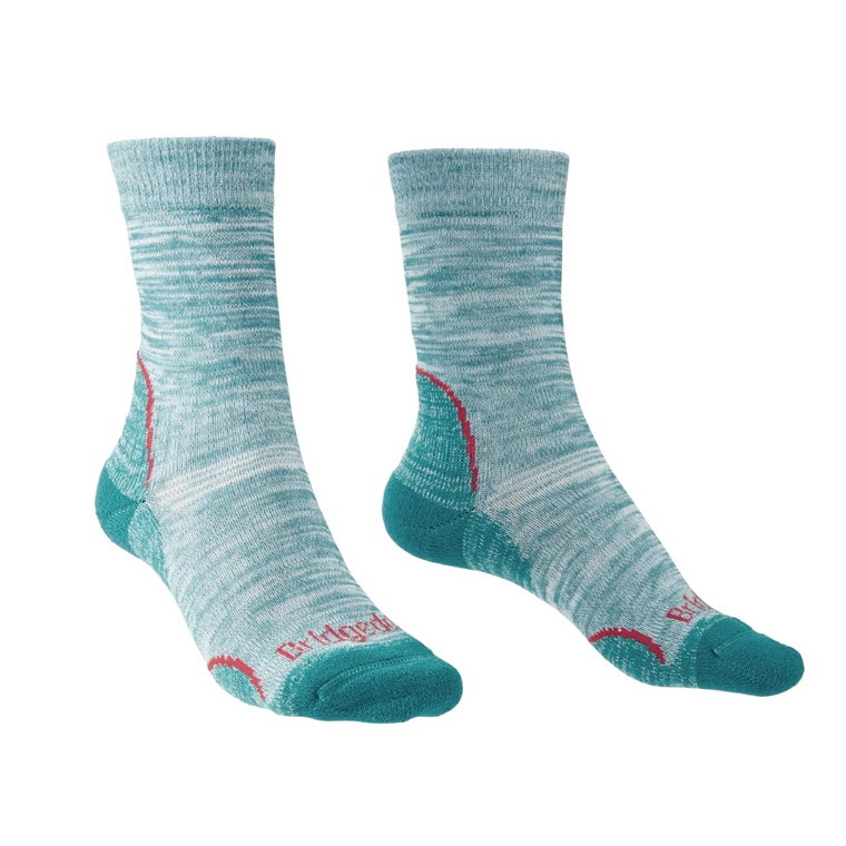 Damskie skarpety trekkingowe Bridgedale Lightweight T2 Coolmax Performance Boot teal - 35-37