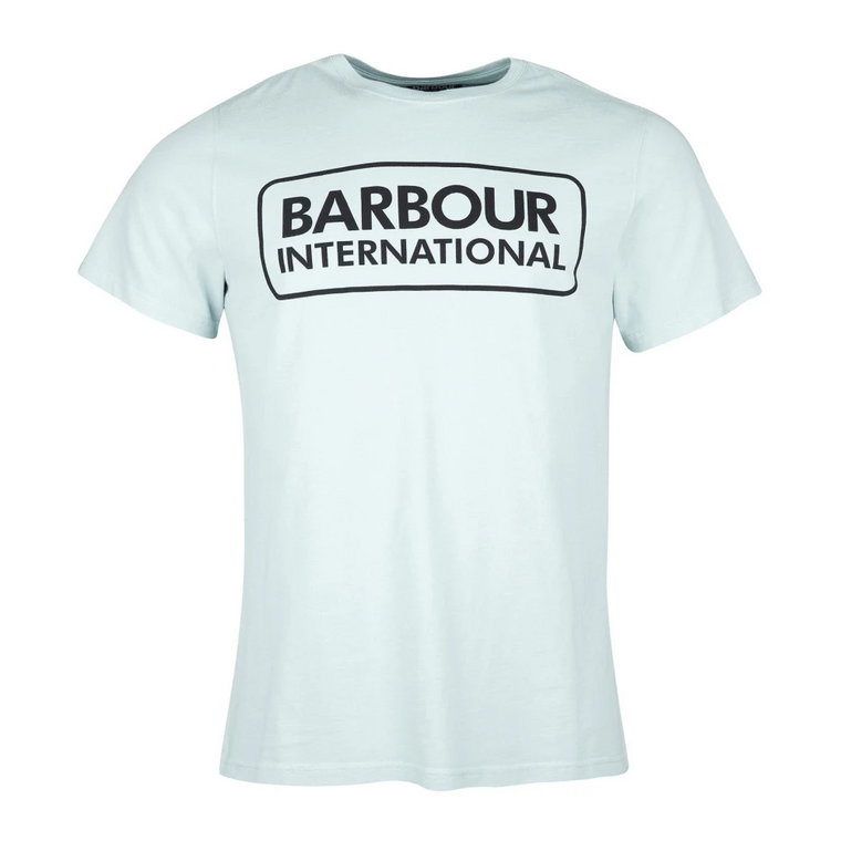 Nowoczesny T-shirt z logo Barbour