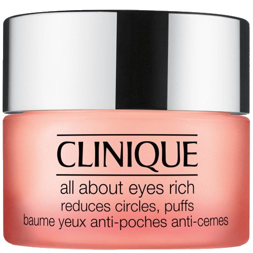 Clinique All About Eyes Rich Cream bogaty krem pod oczy redukujący sińce i opuchliznę oraz linie i drobne zmarszczki 15ml