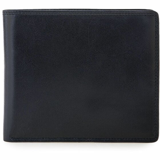 Mywalit Portfel RFID skórzany 12 cm black/blue