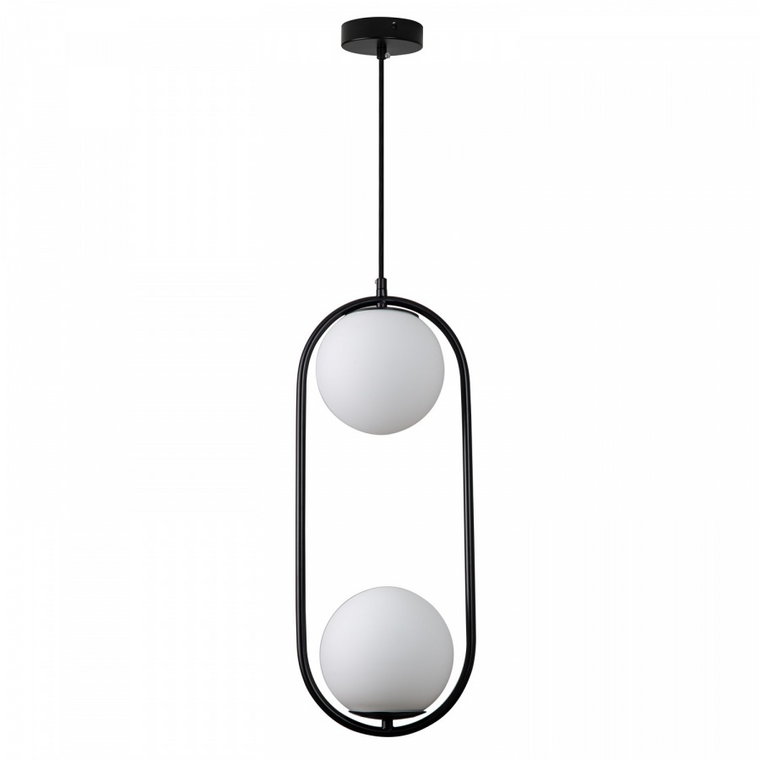 Lampa wisząca costa duo czarna 50 cm kod: DP0002-2 black