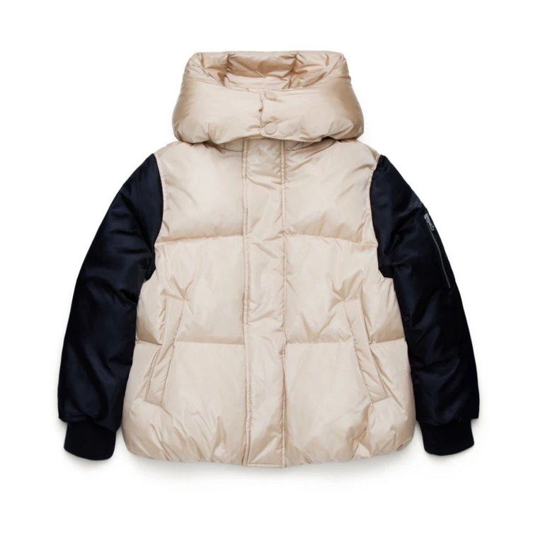 Beżowa Parka dla Chłopców Aw24 MM6 Maison Margiela