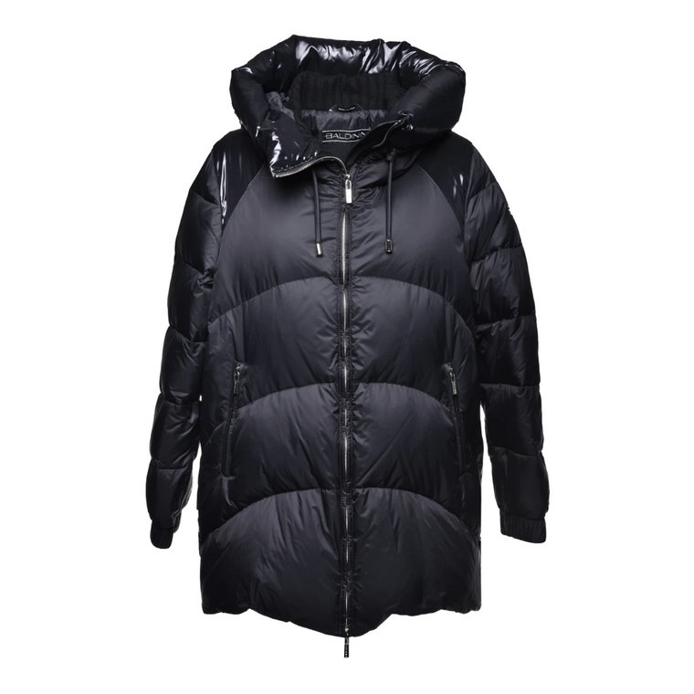 Down jacket in black nylon Baldinini