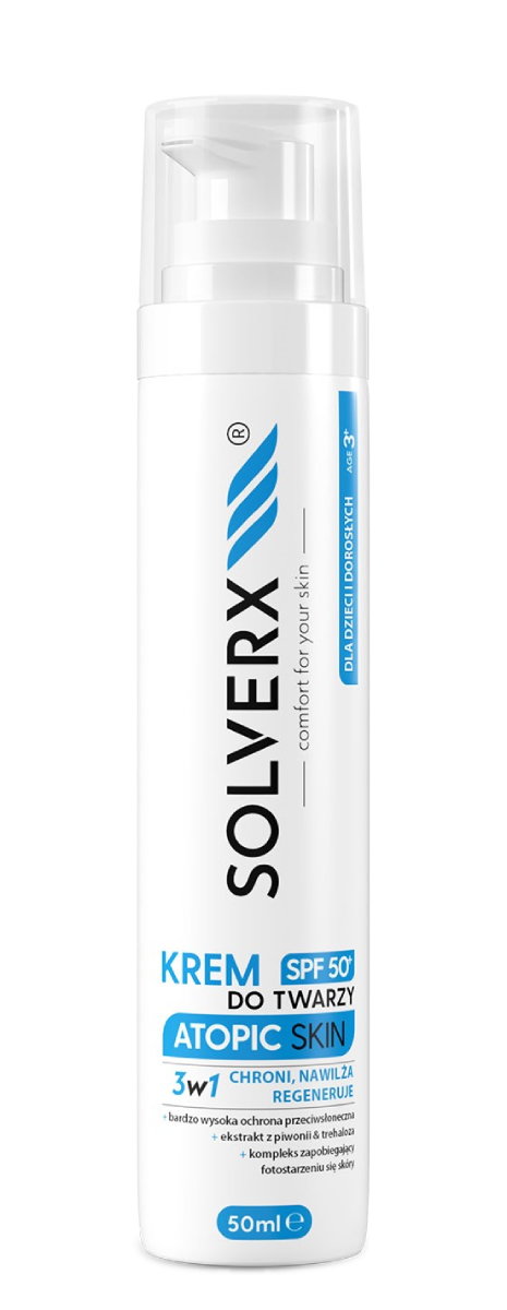 Solverx Atopic Skin Krem do twarzy SPF50+ 50ml