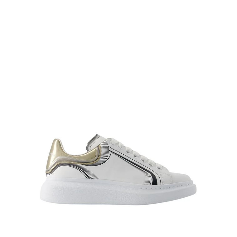 Oversized Sneakers - Gładka skóra cielęca, Podeszwa z gumy Alexander McQueen