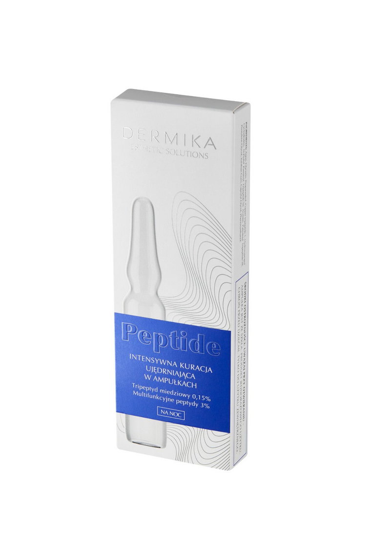 DERMIKA Esthetic Solutions PEPTIDE Intensywna kuracja ujędrniająca na noc w ampułkach 7 x 2 ml