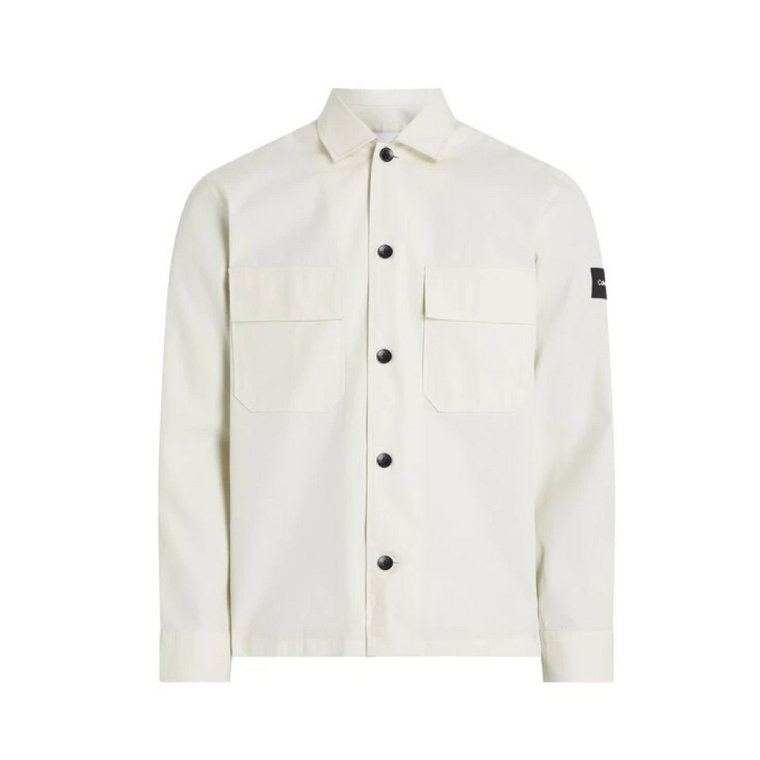 Overshirt z bawełny i nylonu Regular Fit Calvin Klein