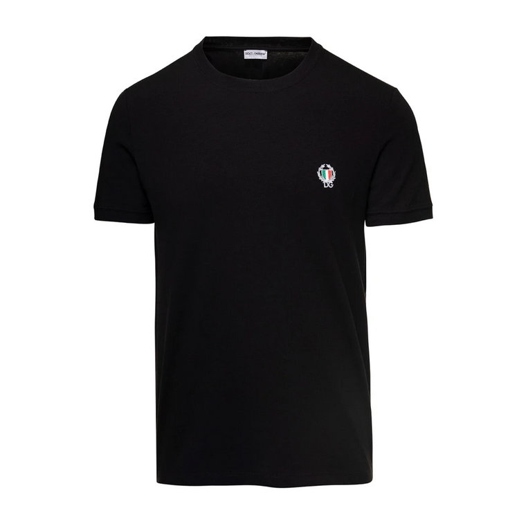 Scudetto Girocollo T-Shirt - Czarny Dolce & Gabbana