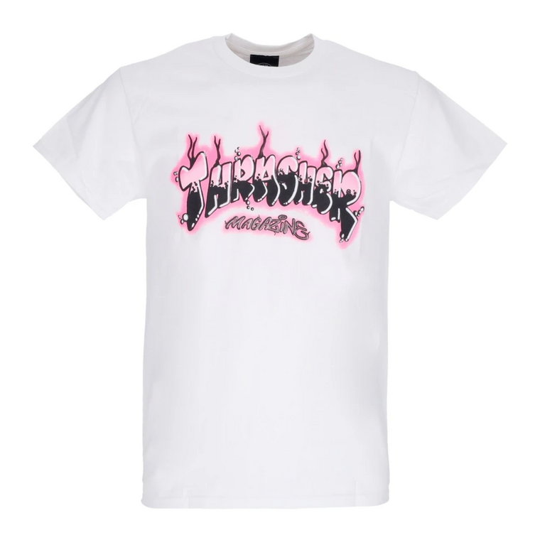 Biała Męska Airbrush Tee T-Shirt Thrasher