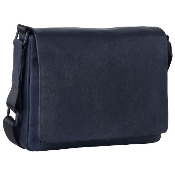 Leonhard Heyden Haga Messenger Leather 31 cm blau