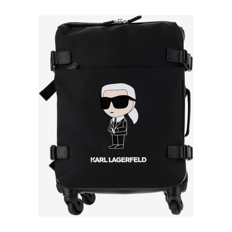 Wózek z Recyklingowanego Nylonu z Detalem Logo Karl Lagerfeld