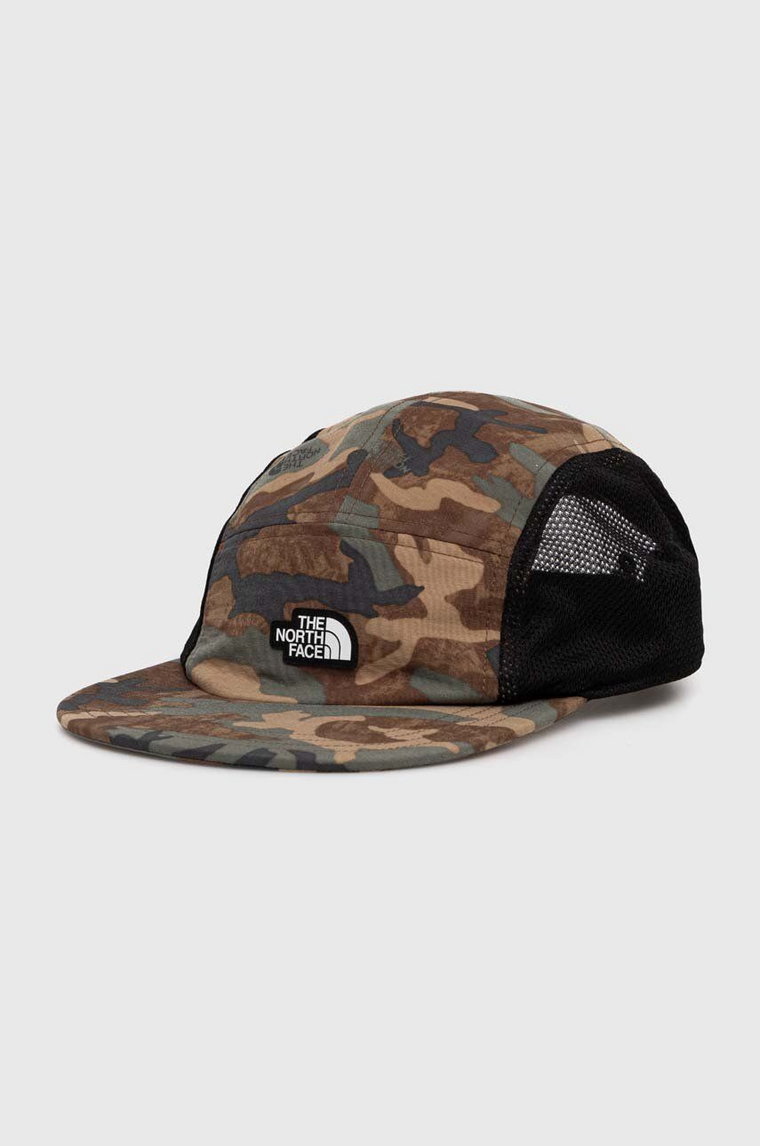 The North Face czapka z daszkiem kolor zielony wzorzysta NF0A5FXJ5541