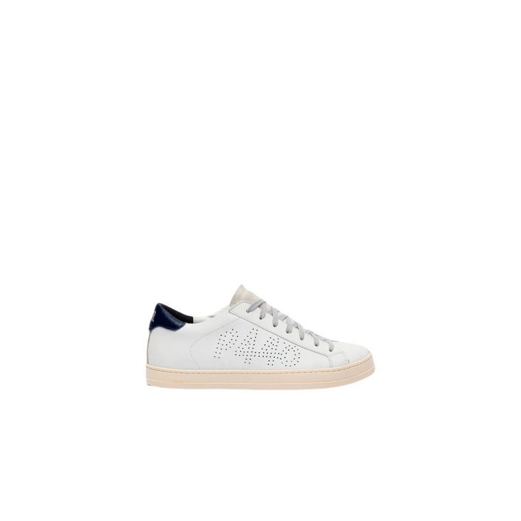 Białe/Niebieskie Bjohn Sneakers P448