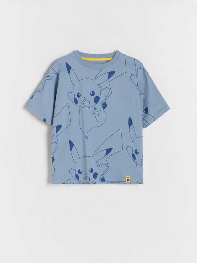 Reserved - T-shirt oversize Pokémon - niebieski