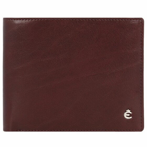 Esquire Toscana Portfel Ochrona RFID Skórzany 12 cm coffee