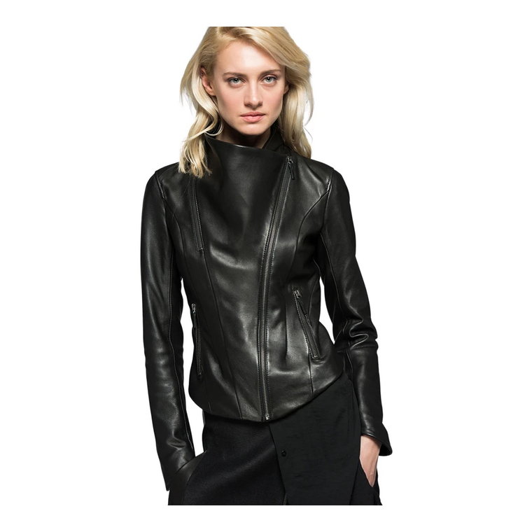 Alba - Black Leather Jacket Vespucci by VSP