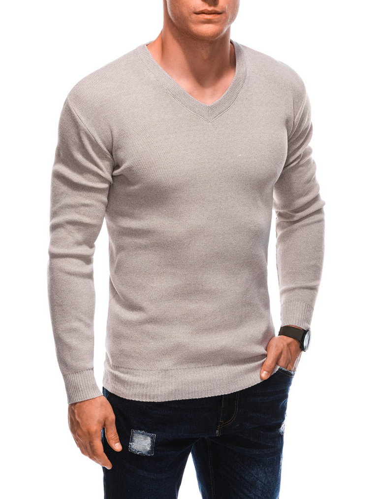 Sweter męski E230 - beżowy
