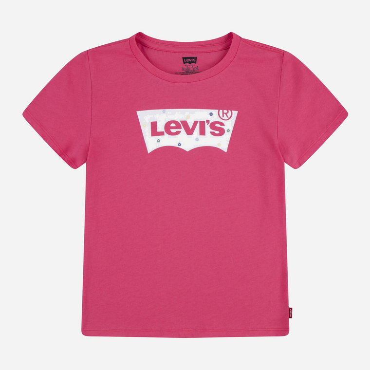 Koszulka młodzieżowa dla dziewczynki Levis 4EK418-AGW 164 cm (16A) Różowa (3666643070571). T-shirty dziewczęce