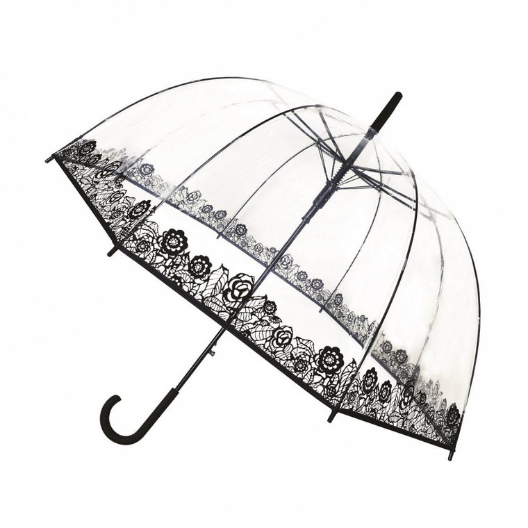 Długi parasol przezroczysty kopuła, Dentelle kod: UBUL6133