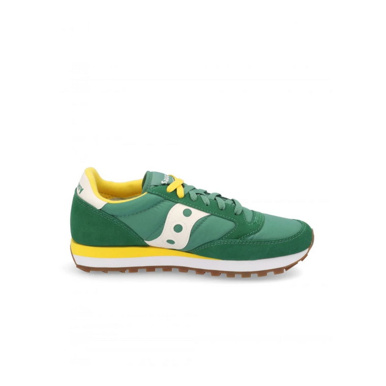 Zielone Sneakersy z Żółtymi i Białymi Akcentami Saucony