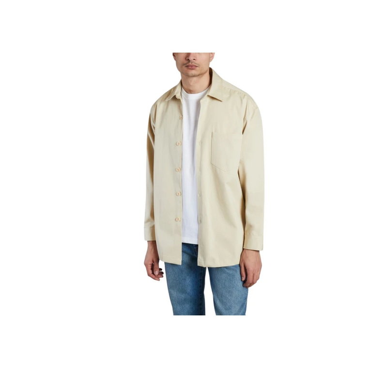 Vanille Gabardine Overshirt Ami Paris