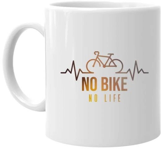 No bike, no life - kubek z nadrukiem