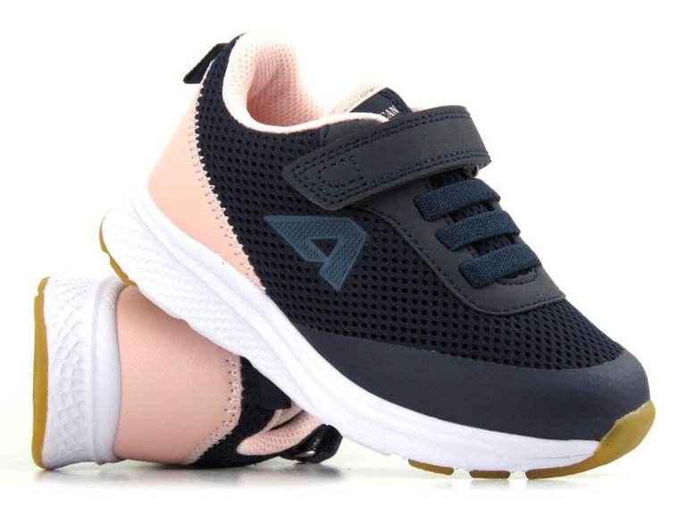 Buty sportowe dziecięce, adidasy American Club ES 129/23, granatowe