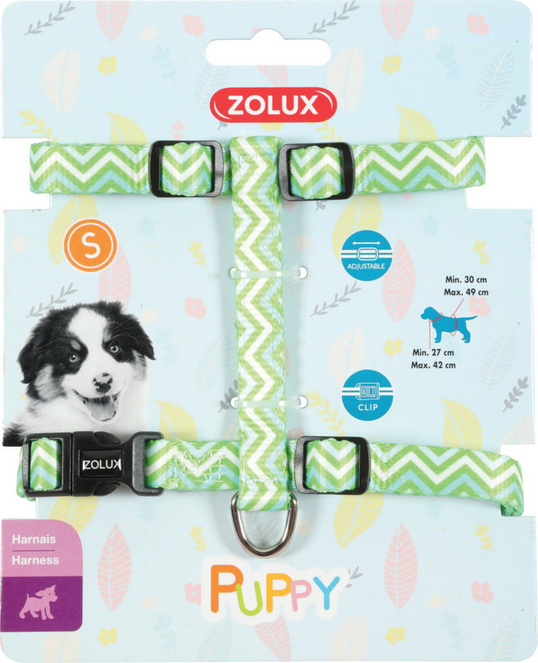 ZOLUX Szelki Puppy PIXIE 13 mm kol. zielony